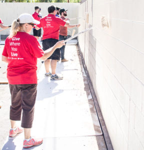 RED Day 2017 painting wall